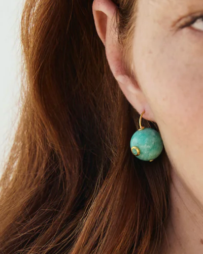 Comet Earring in Amazonite-Jewelry-Lizzie Fortunato-Multi-OS-Mercantile Portland