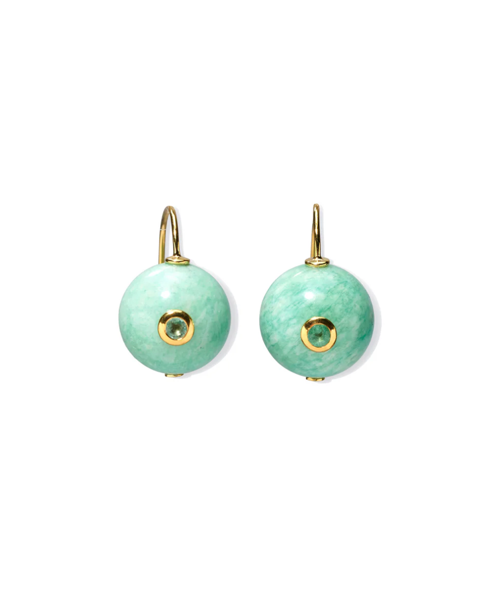 Comet Earring in Amazonite-Jewelry-Lizzie Fortunato-Multi-OS-Mercantile Portland