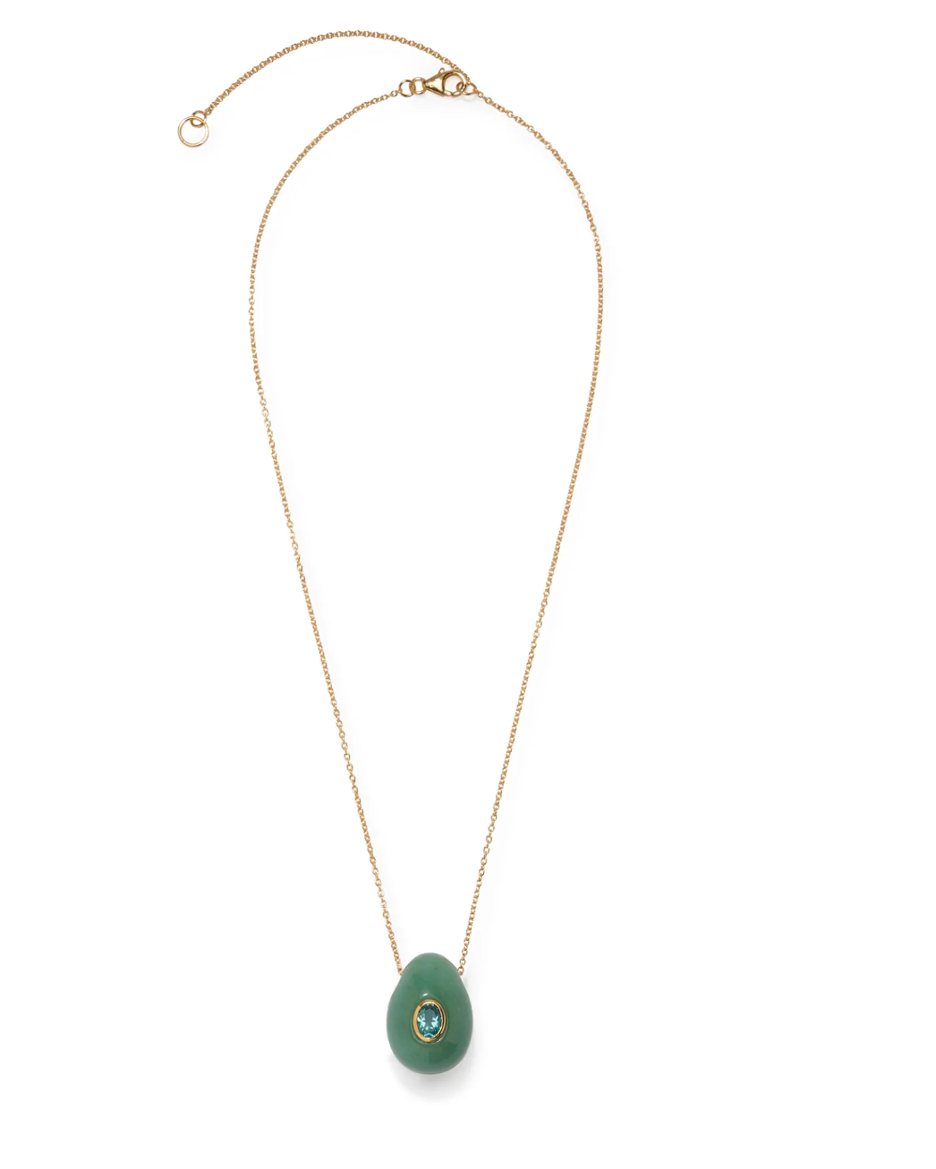 Constance Necklace in Green Aventurine-Jewelry-Lizzie Fortunato-Green-OS-Mercantile Portland