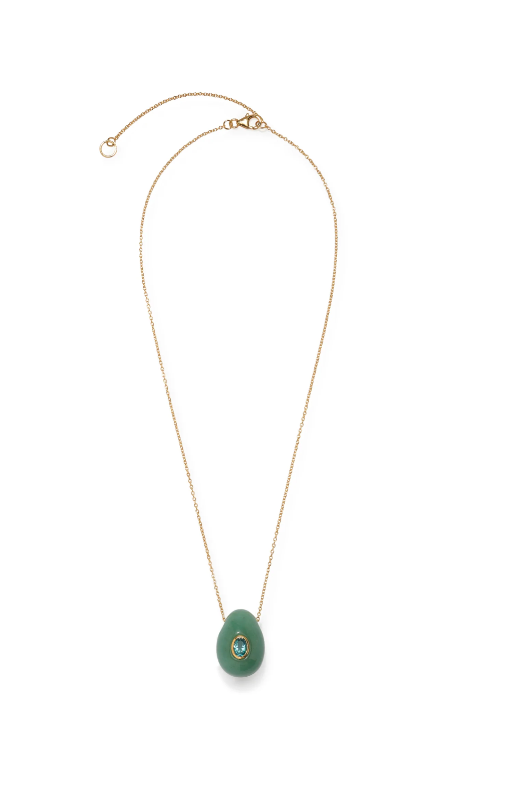 Constance Necklace in Green Aventurine-Jewelry-Lizzie Fortunato-Green-OS-Mercantile Portland