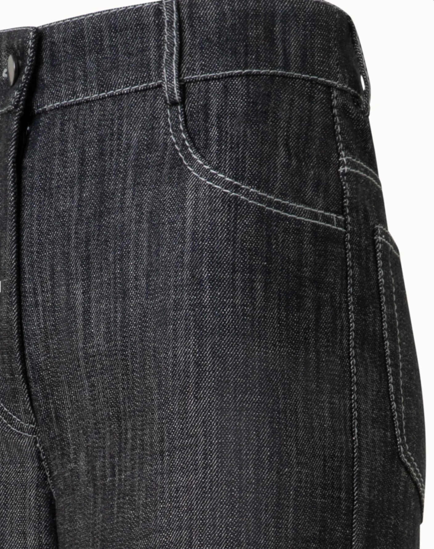 Cooper Pant in Black Denim-Denim-Akris Punto-Black Denim-0-Mercantile Portland