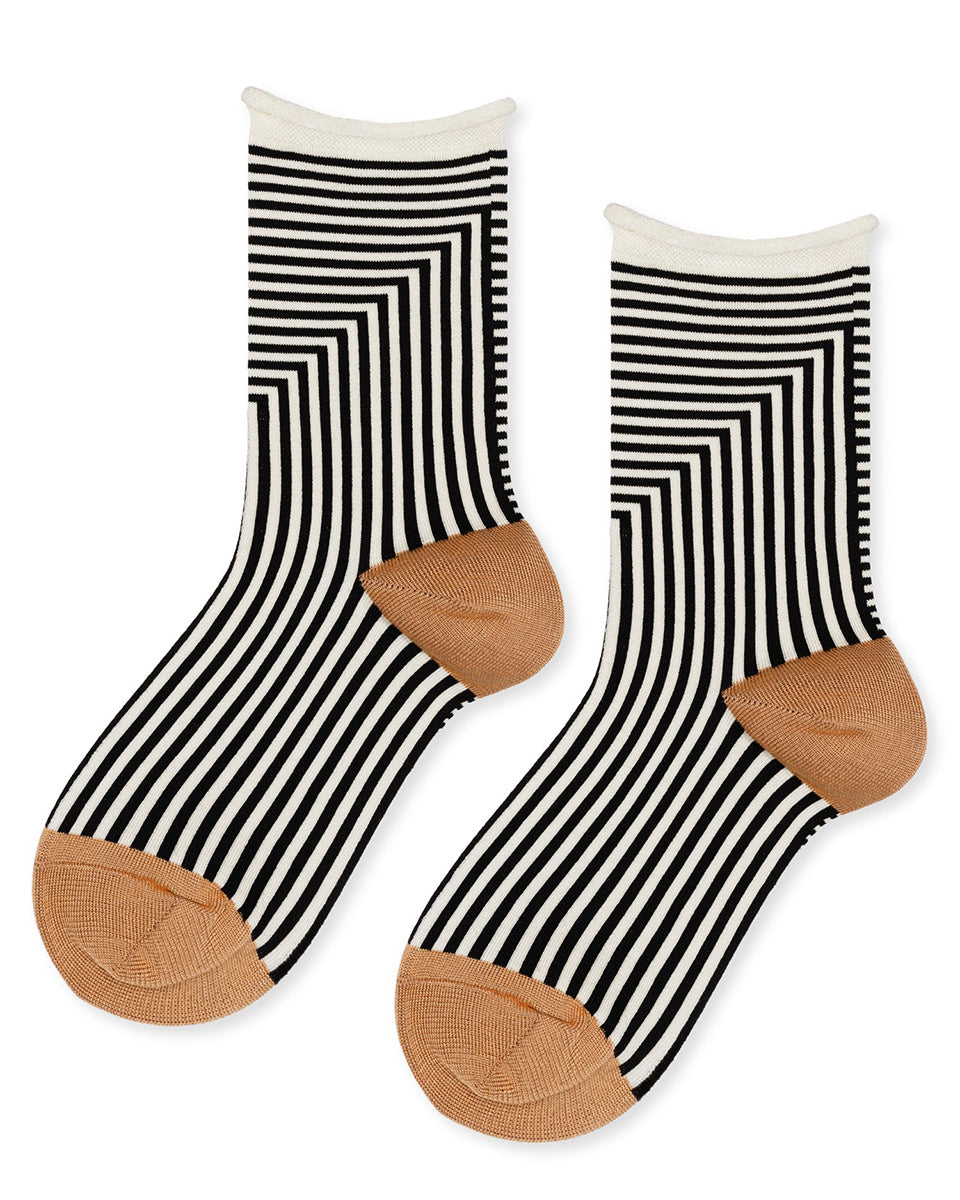 Corbusier Crew-Socks-Hansel from Basel-Black-O/S-Mercantile Portland