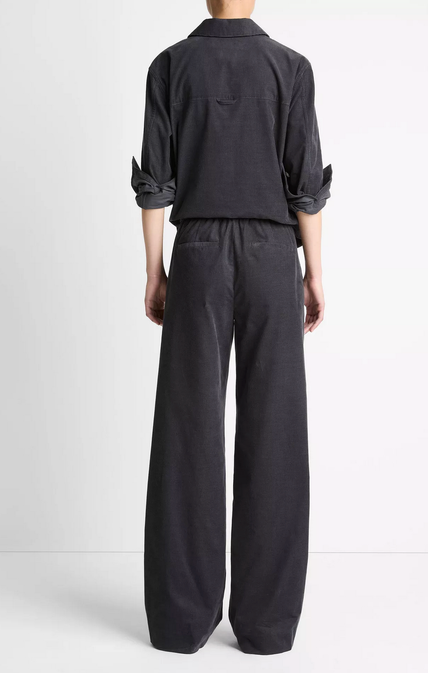 Cotton Corduroy Pull-On Pant-Pants-Vince-Graphite-XS-Mercantile Portland