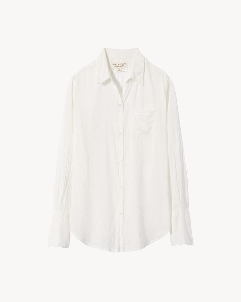 Cotton Voile NL Shirt-Clothing-Nili Lotan-Ivory-XS-Mercantile Portland