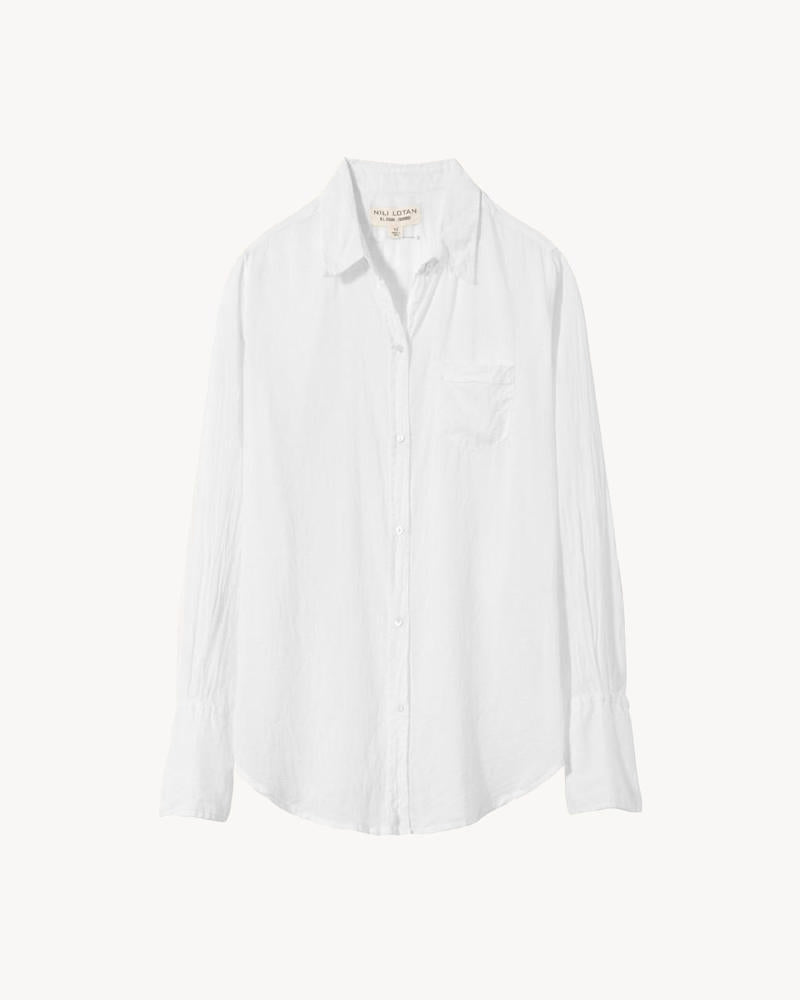 Cotton Voile NL Shirt-Clothing-Nili Lotan-White-XS-Mercantile Portland