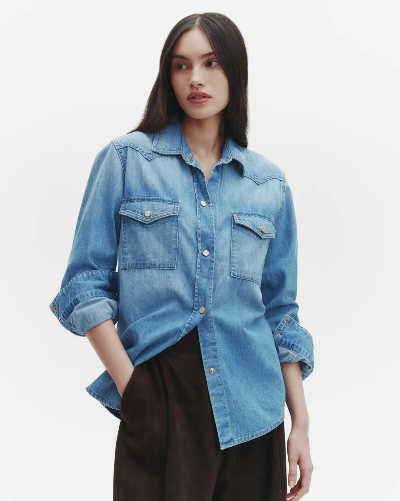 Cowboy Take Me Away-Denim-TWP-Vintage Wash-XS-Mercantile Portland