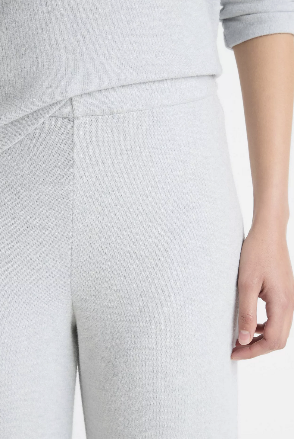 Cozy Wide Leg Pant-Pants-Vince-Heather Pale Grey-XXS-Mercantile Portland