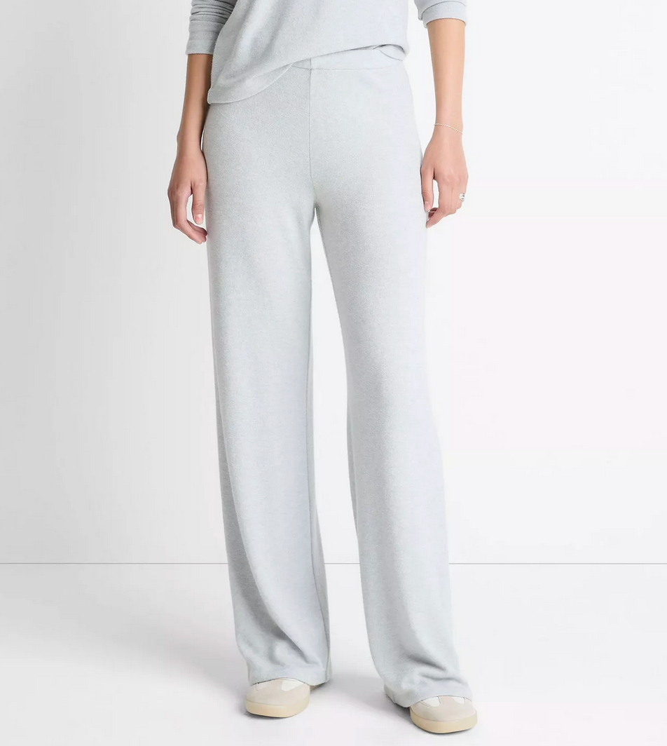Cozy Wide Leg Pant-Pants-Vince-Heather Pale Grey-XXS-Mercantile Portland