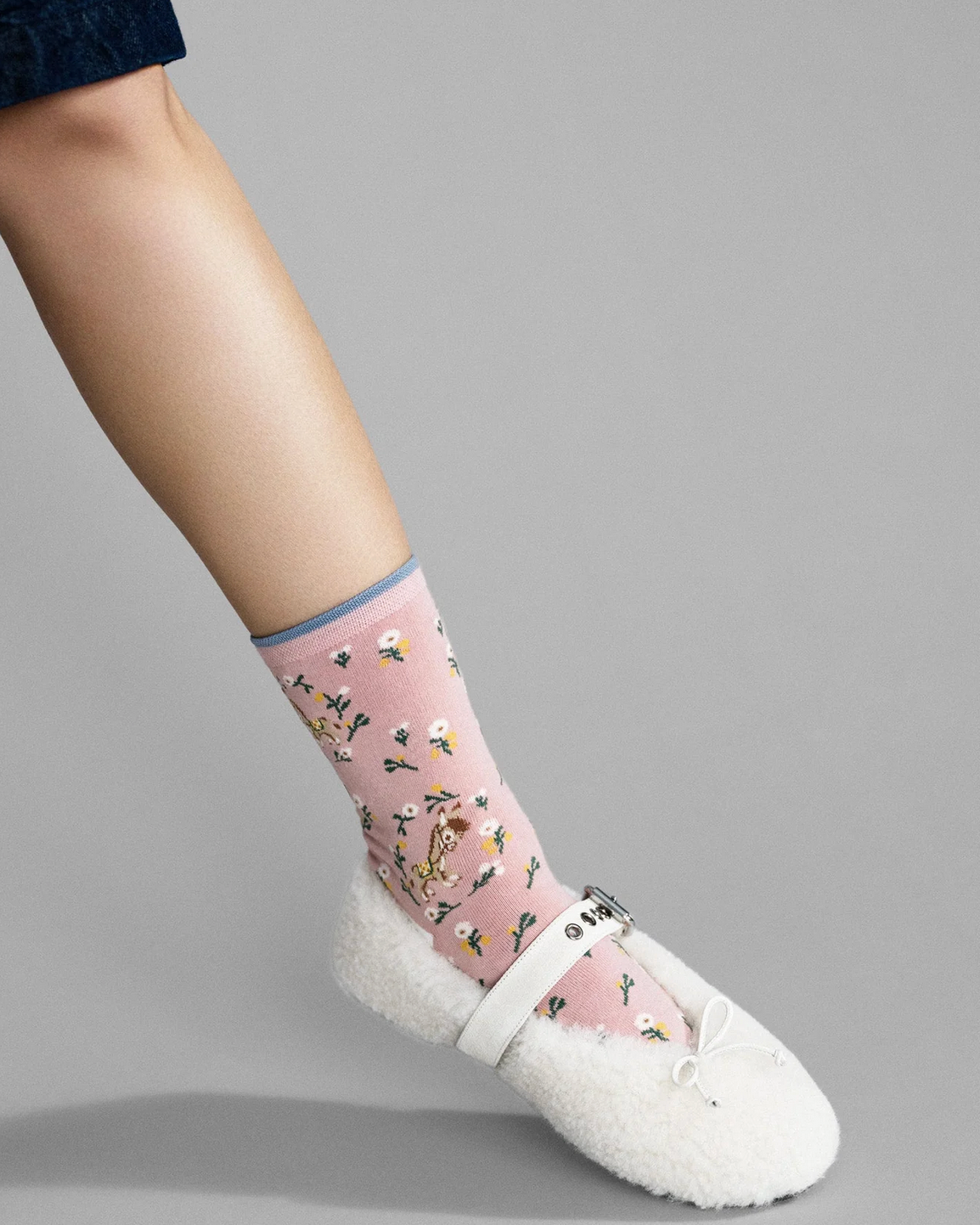 Darling Donkey Crew Socks-Socks-Hansel from Basel-Mauve-OS-Mercantile Portland