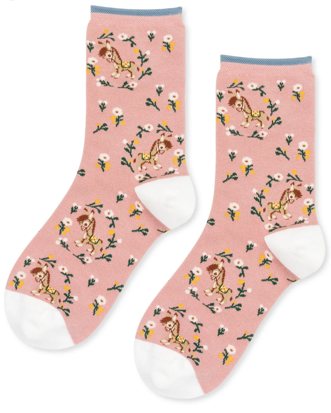 Darling Donkey Crew Socks-Socks-Hansel from Basel-Mauve-OS-Mercantile Portland