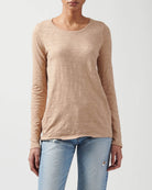 Destroyed Wash Long Sleeve Tee-Tops-ATM-Camel-XS-Mercantile Portland
