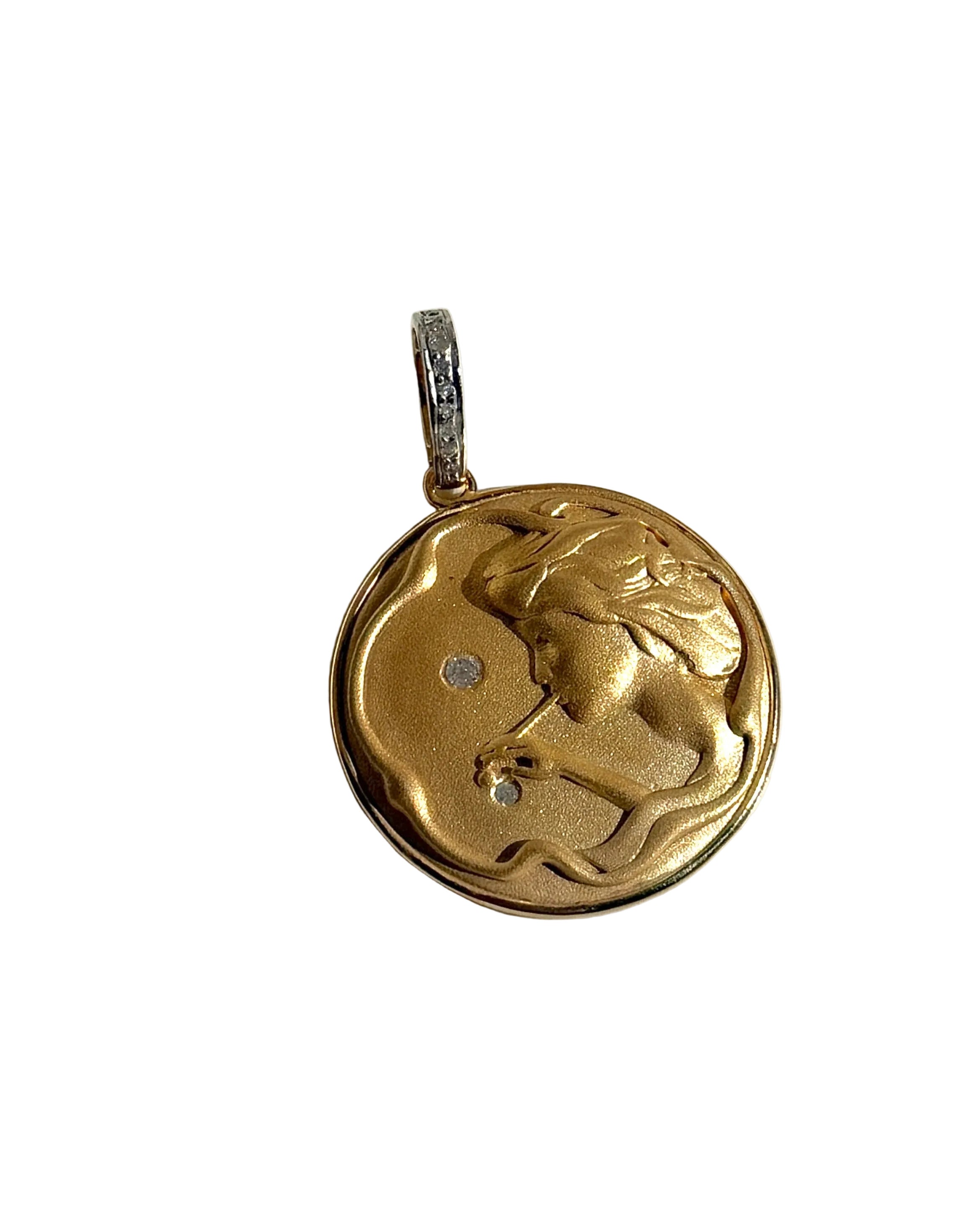 Diamond Bubble Girl Pendant-Jewelry-Paula Rosen-Mercantile Portland
