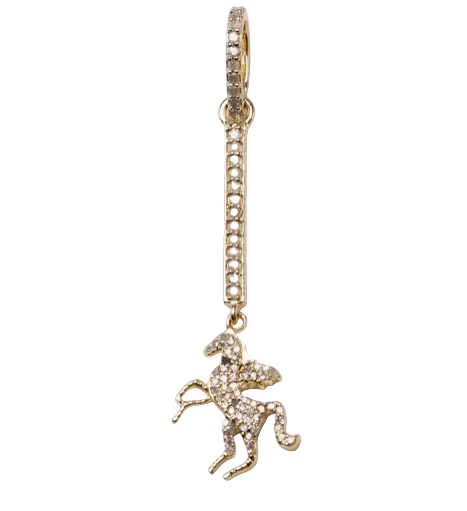 Diamond Pegasus Charm-Jewelry-Paula Rosen-OS-YG-Mercantile Portland