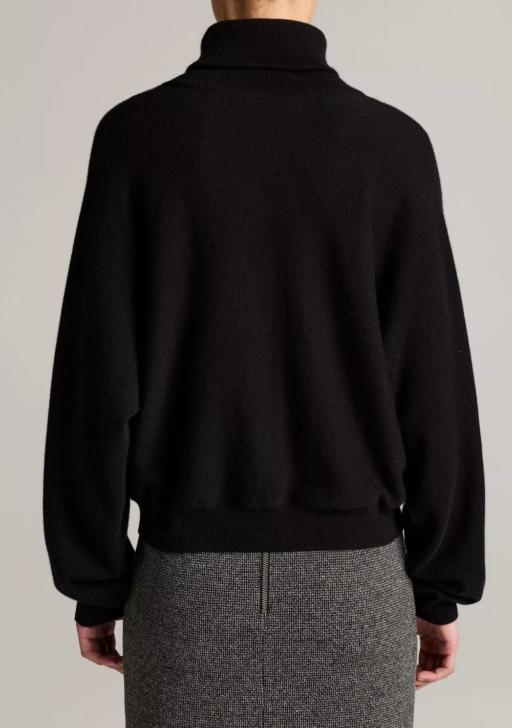 Dolman Turtle Neck Sweater-Sweaters-Vince-Black-XS-Mercantile Portland