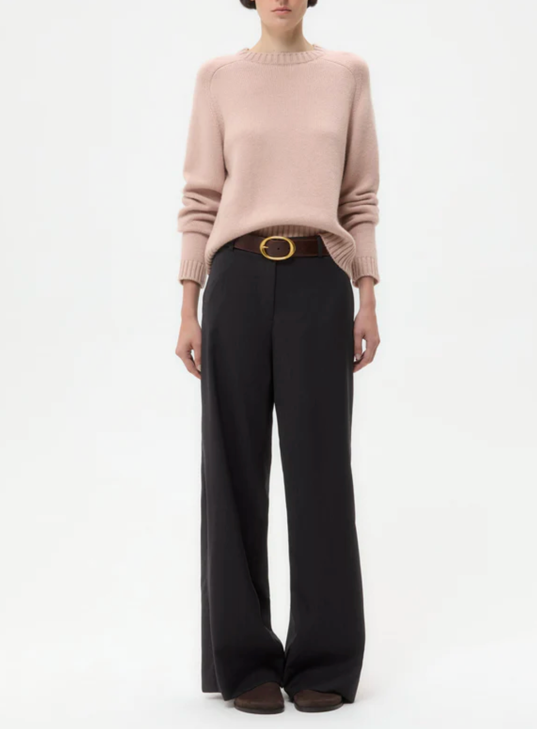 Downing Pant in Micro Herringbone-Pants-TWP-Charcoal-2-Mercantile Portland