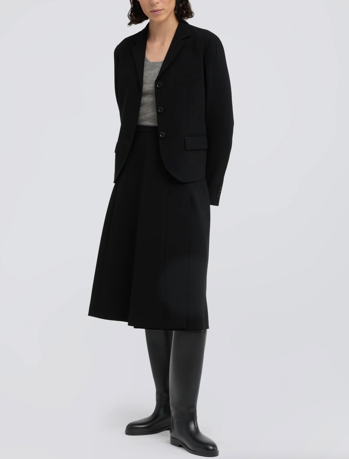 Easy Blazer-Jackets-Aspesi-Black-36-Mercantile Portland