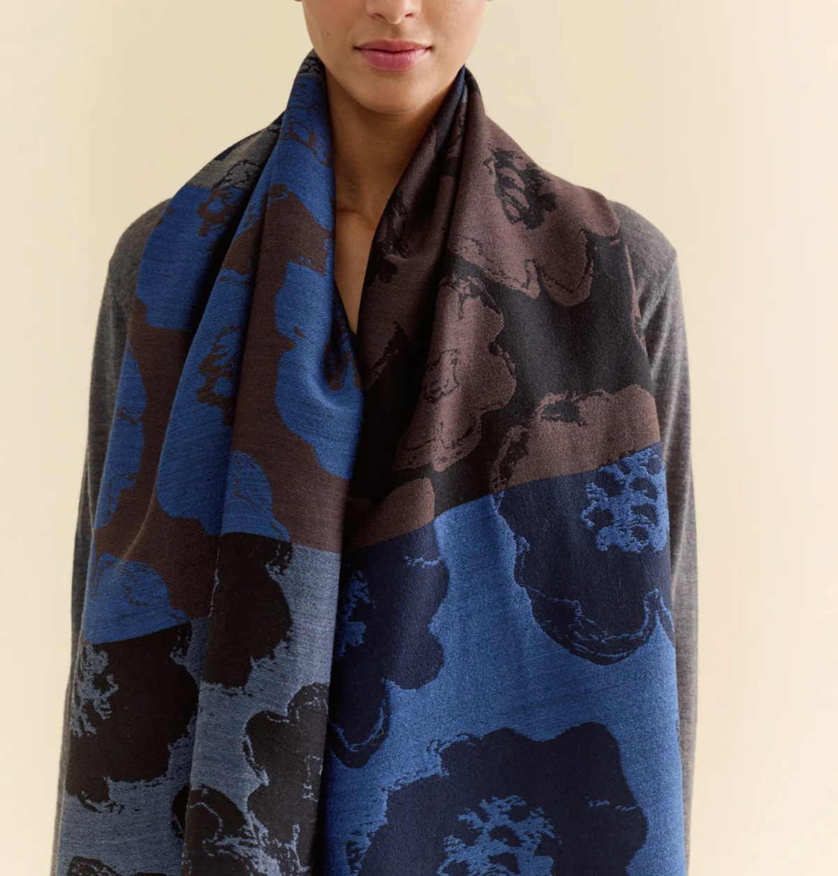 Elise Scarf-Scarves and Wraps-TRAITS-Flower Multi-OS-Mercantile Portland