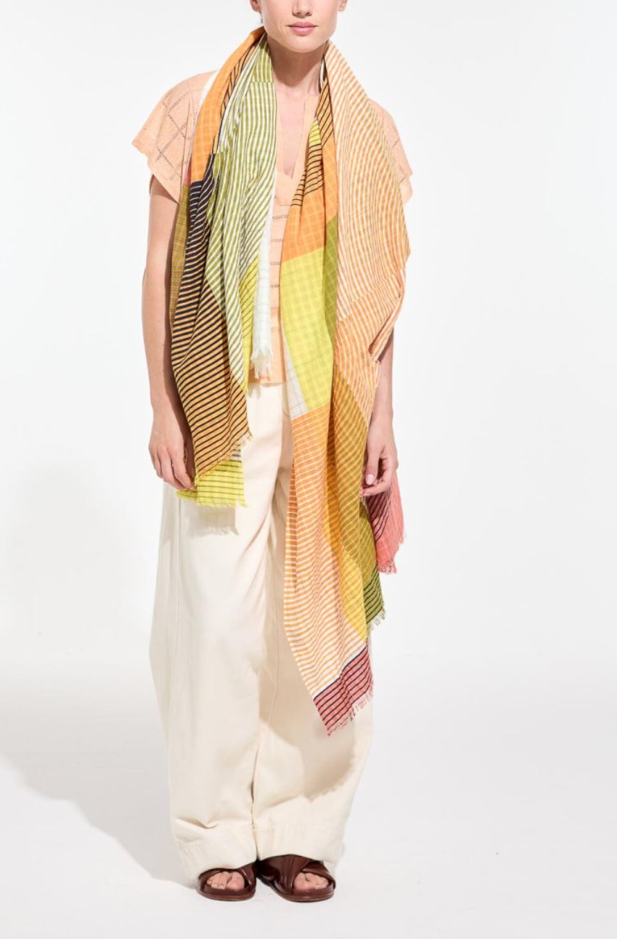 Ettore Scarf in Amber-Scarves and Wraps-MAPOESIE-Amber-OS-Mercantile Portland