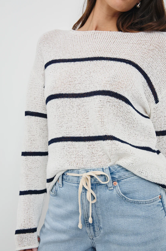 Evangeline Sweater-Sweaters-Rails-Navy/White Stripe-XS-Mercantile Portland