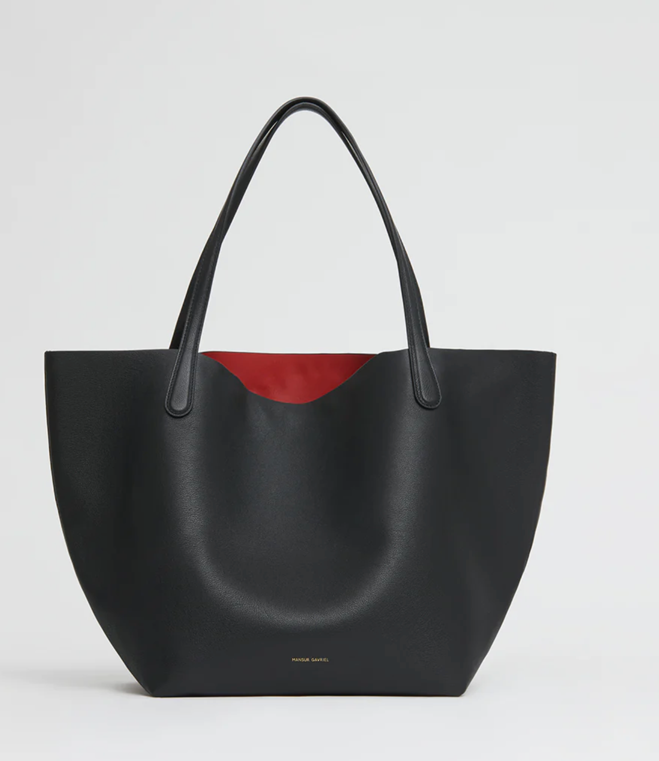 Everyday Soft Tote-Handbags-Mansur Gavriel-Black/Flamma-OS-Mercantile Portland