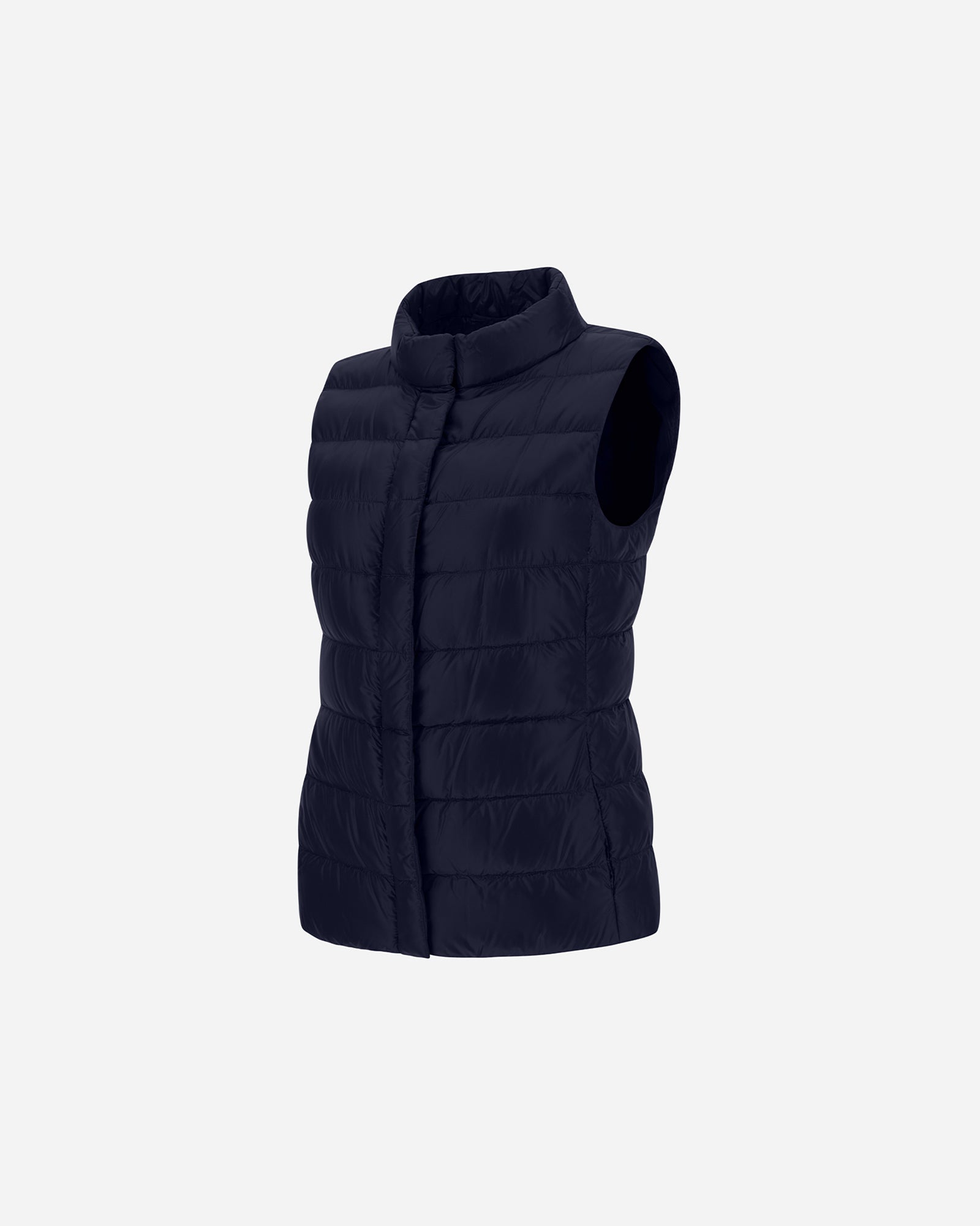 Fitted Short Vest-Outerwear-Herno-Black-40-Mercantile Portland