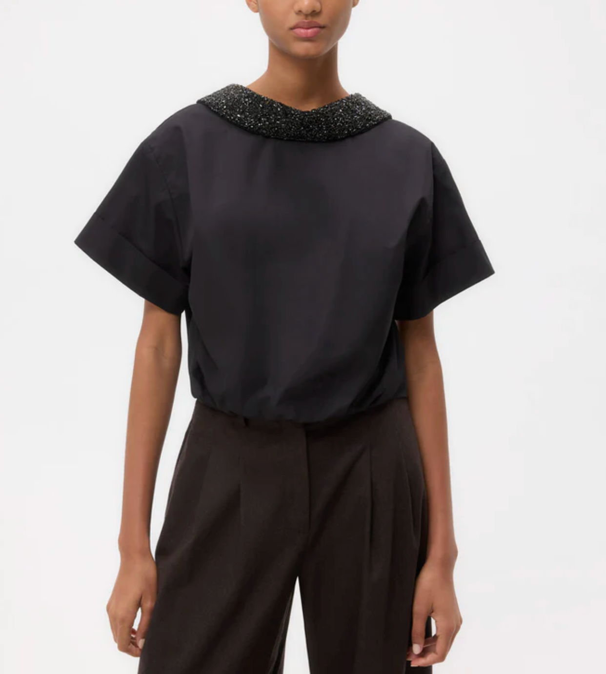 Forever and Always Reversible Shirt in Black-Shirts-TWP-Black-XS/S-Mercantile Portland