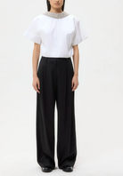 Forever and Always Reversible Shirt in White-Shirts-TWP-White-P-Mercantile Portland