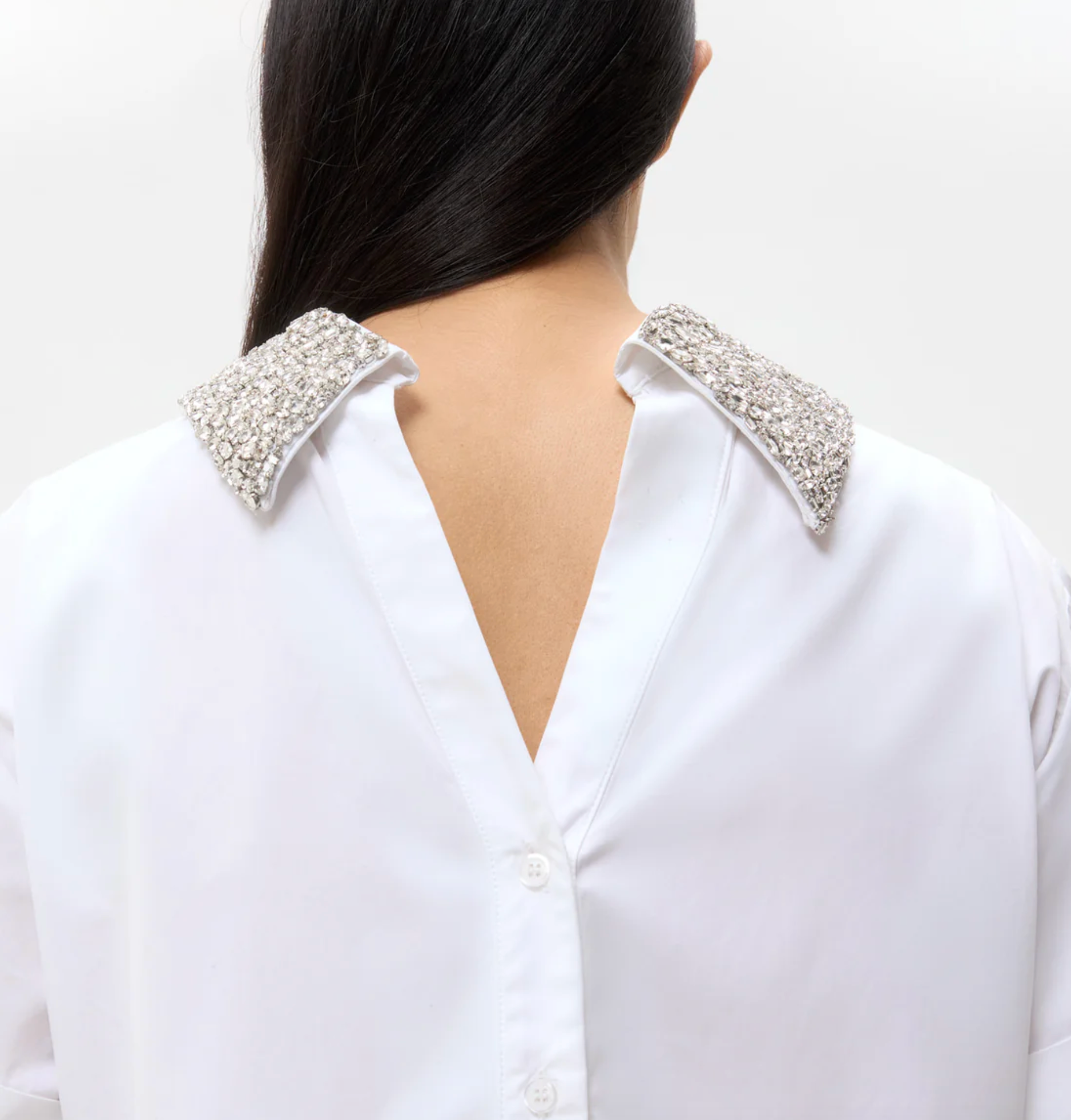 Forever and Always Reversible Shirt in White-Shirts-TWP-White-P-Mercantile Portland