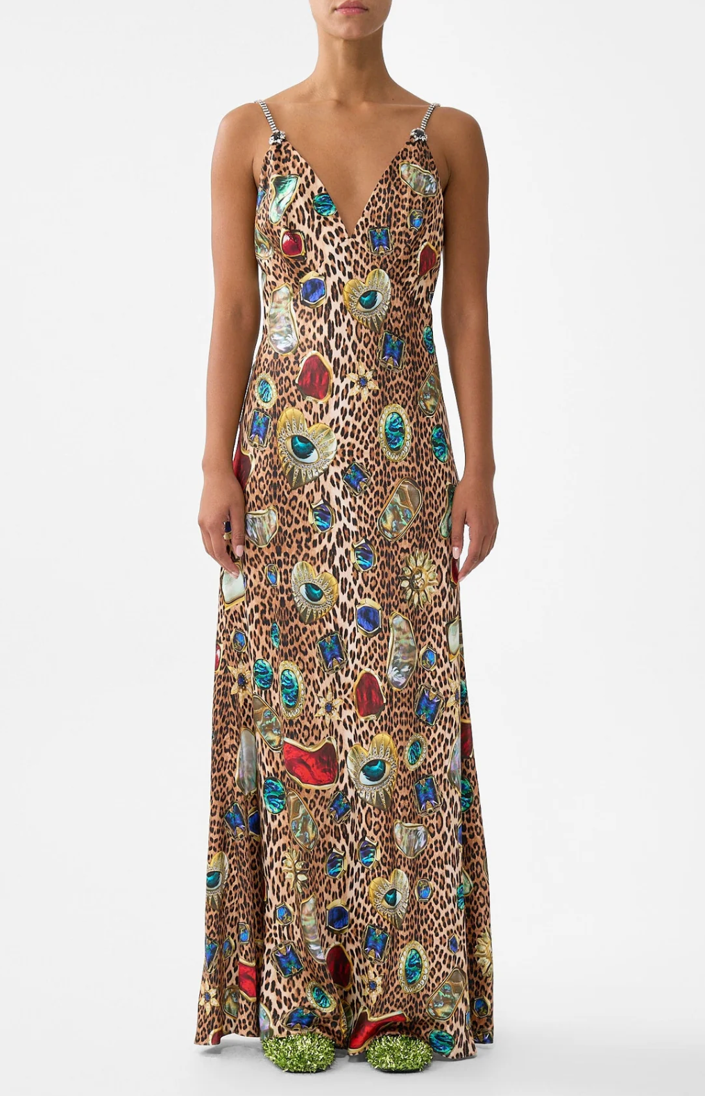 Full Length Bias Slip Dress-Dresses-Camilla-Nazar Nirvana-XXS-Mercantile Portland