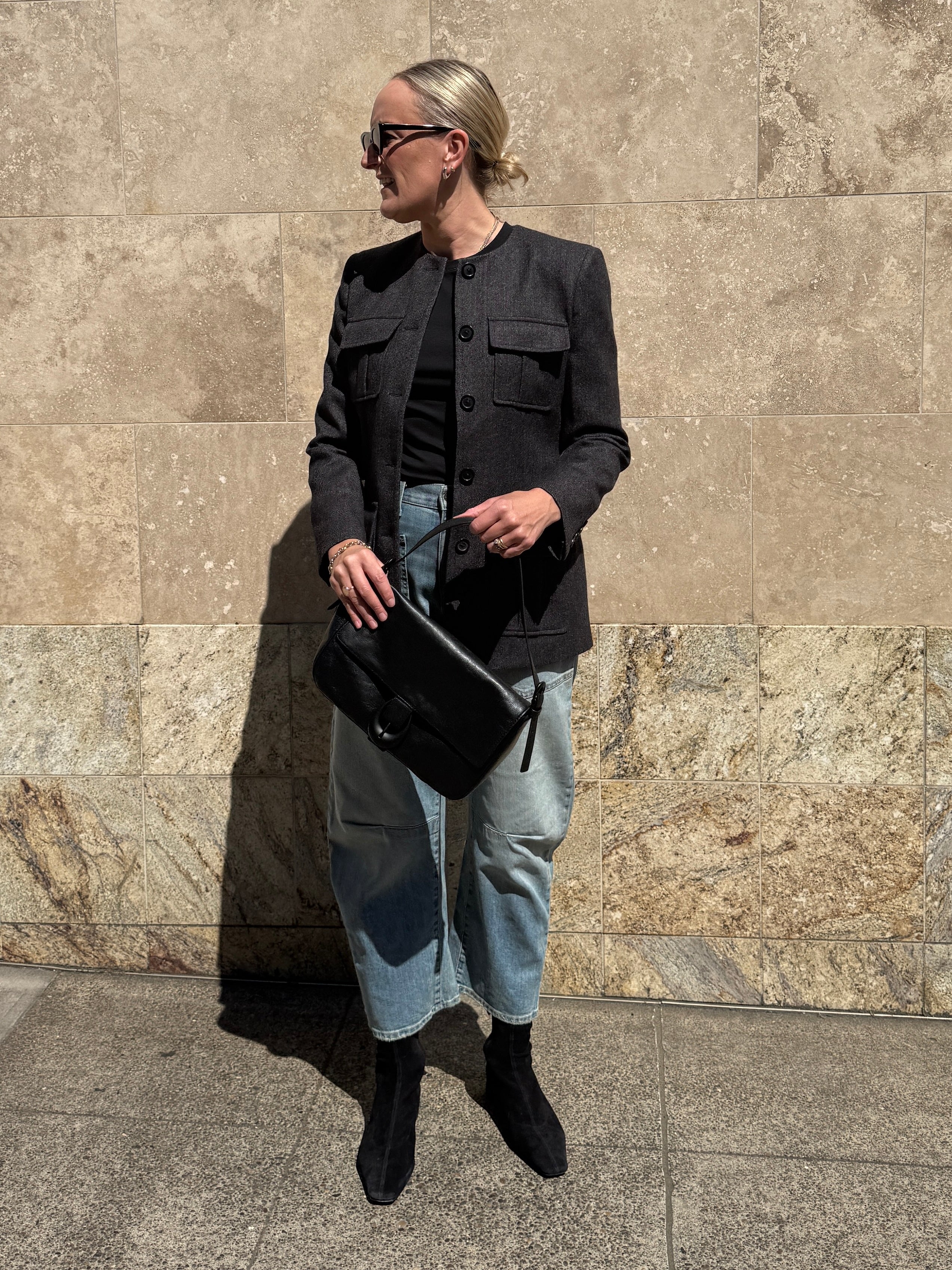 Gabriella Jacket-Outerwear-Nili Lotan-Black-2-Mercantile Portland