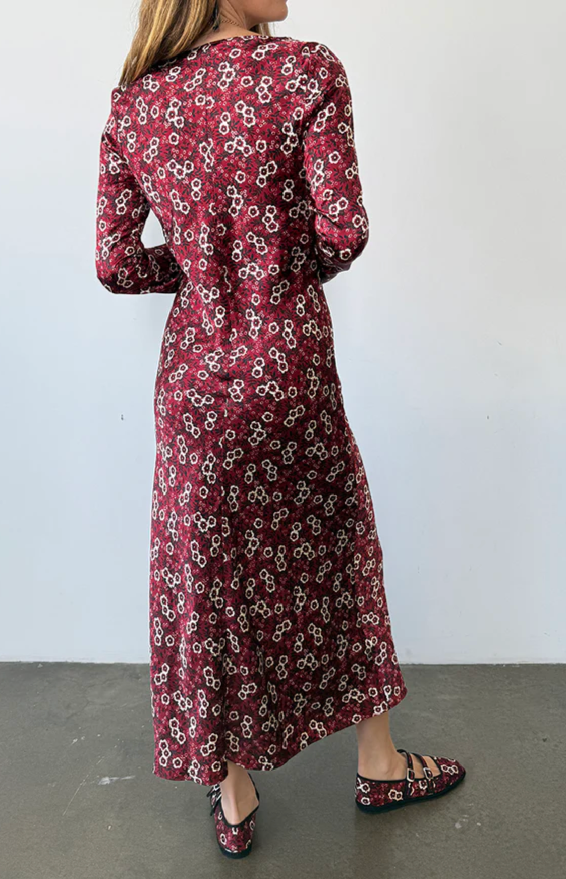Gaia Ruby Silk Dress-Dresses-Ciao Lucia-XXS-Ruby-Mercantile Portland
