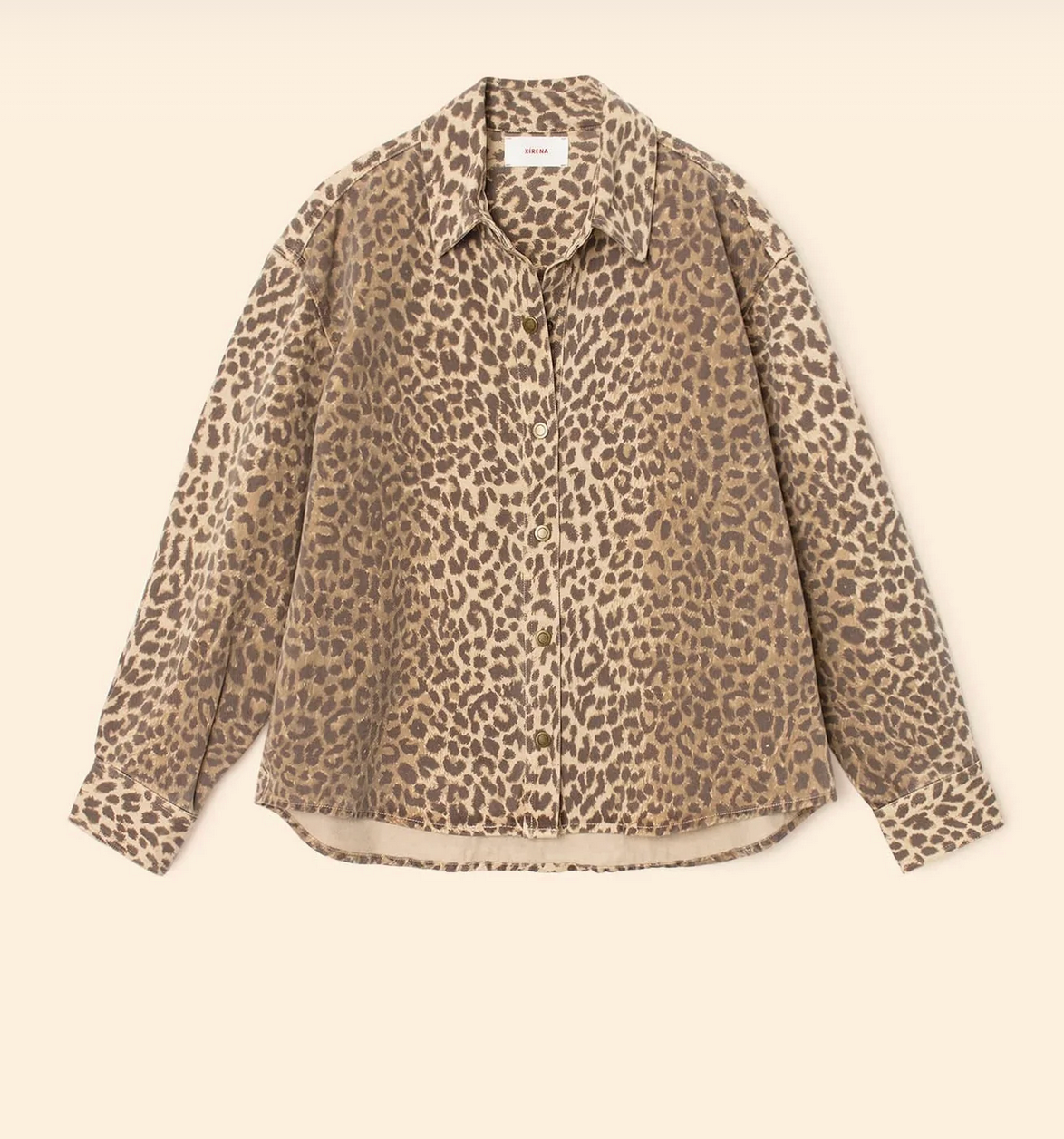 Gia Denim Shirt in Sable-Shirts-Xirena-Sable-XS-Mercantile Portland