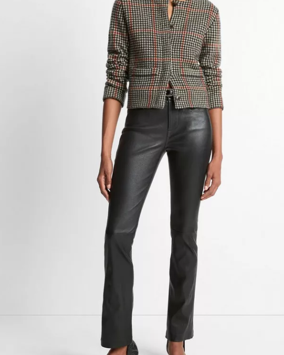 Glen Plaid Cardigan Jacket-Clothing-Vince-Cobblestone Black Combo-XXS-Mercantile Portland