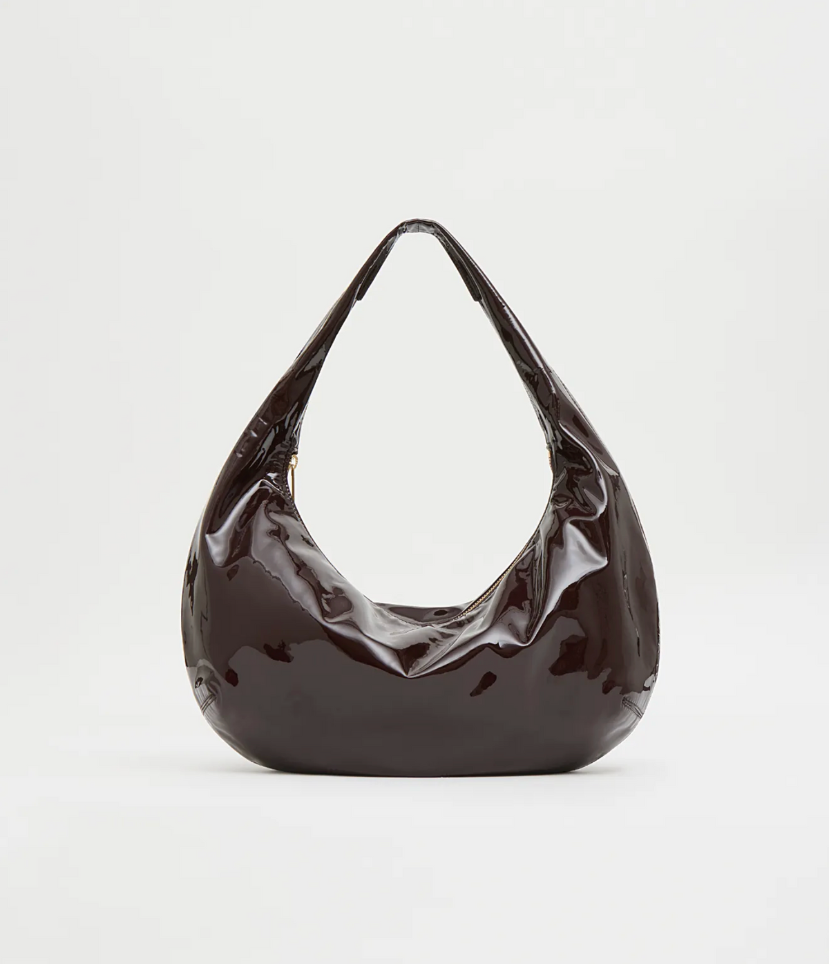 Gnocchi Bag in Patent Aubergine-Handbags-Mansur Gavriel-Aubergine-OS-Mercantile Portland