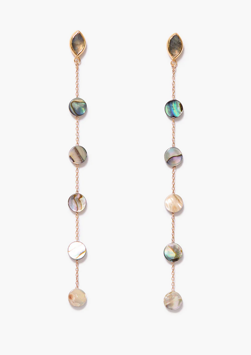 Gwen Tiered Earrings-Jewelry-Chan Luu-Abalone-OS-Mercantile Portland