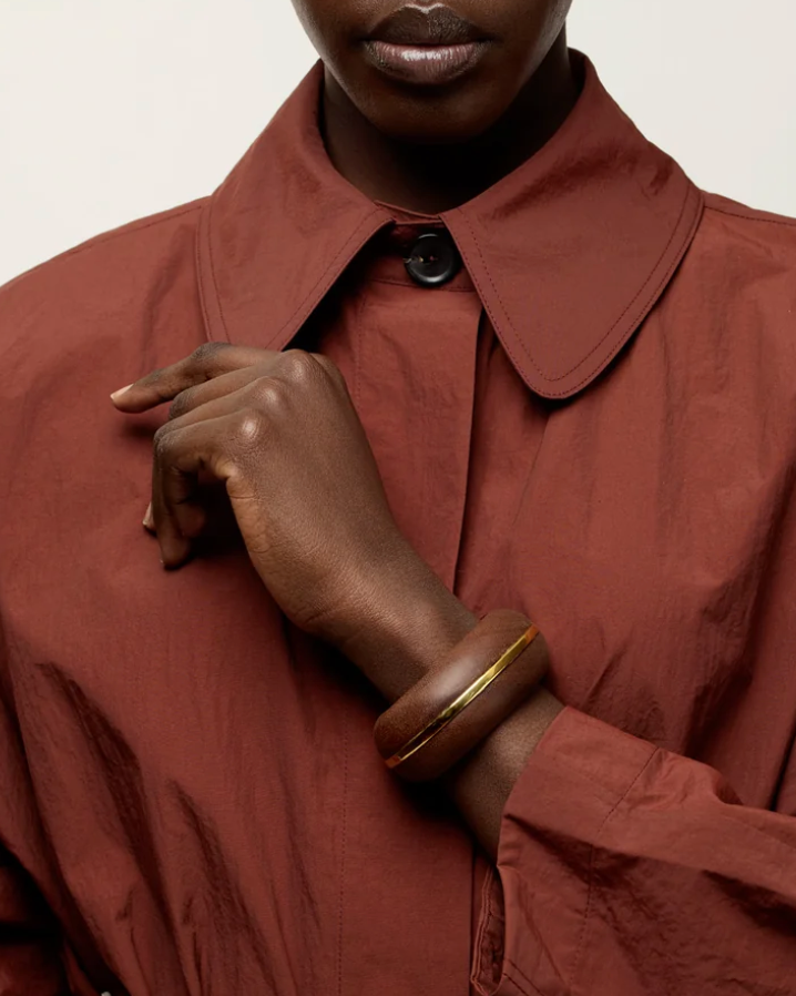 Halo Cuff in Acacia Wood-Jewelry-Lizzie Fortunato-Wood-OS-Mercantile Portland