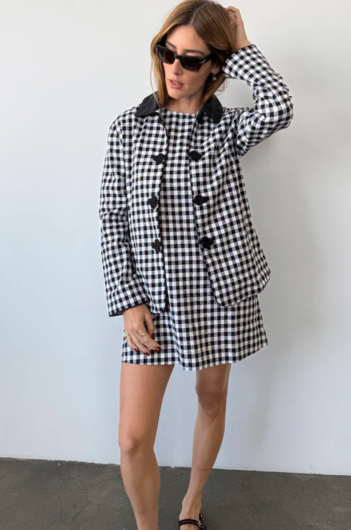 Indus Gingham Dress-Dresses-Ciao Lucia-Gingham-XXS-Mercantile Portland