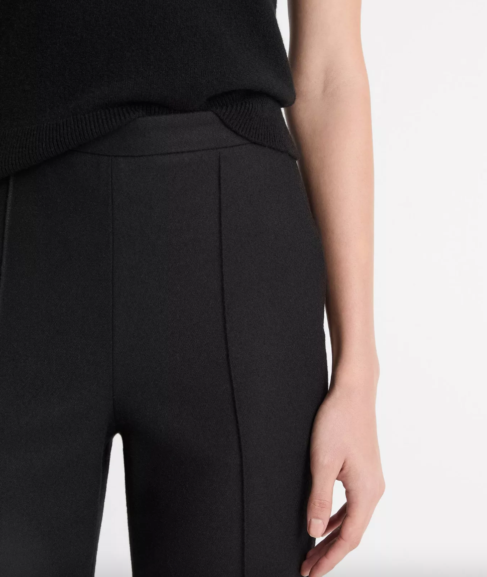 Italian Wool-Blend Easy Pull-On Pant-Pants-Vince-Medium Heather Grey-XXS-Mercantile Portland