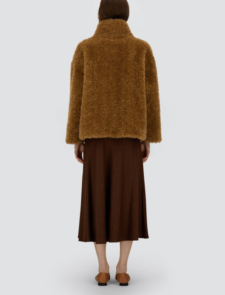 Jacket in Soft Faux Fur-Outerwear-Herno-Chantilly-38-Mercantile Portland