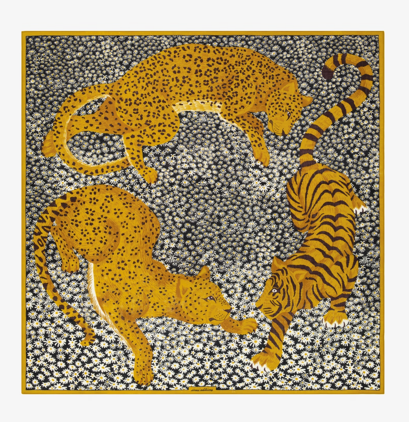 Jorgen Square Scarf-Scarves and Wraps-Inoui Editions-Yellow-OS-Mercantile Portland