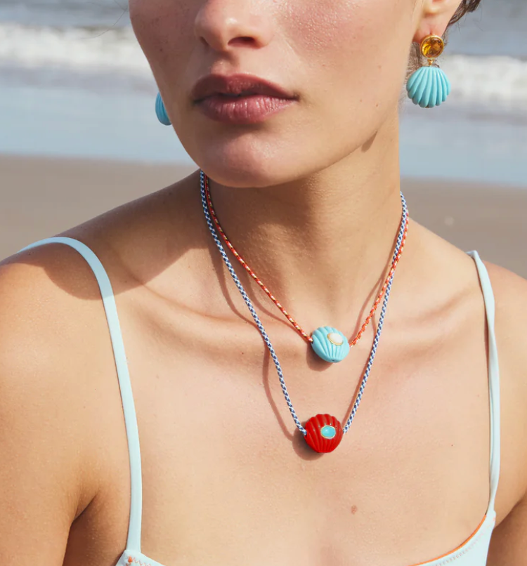 Kai Necklace in Red Hot-Jewelry-Lizzie Fortunato-Red Hot-OS-Mercantile Portland