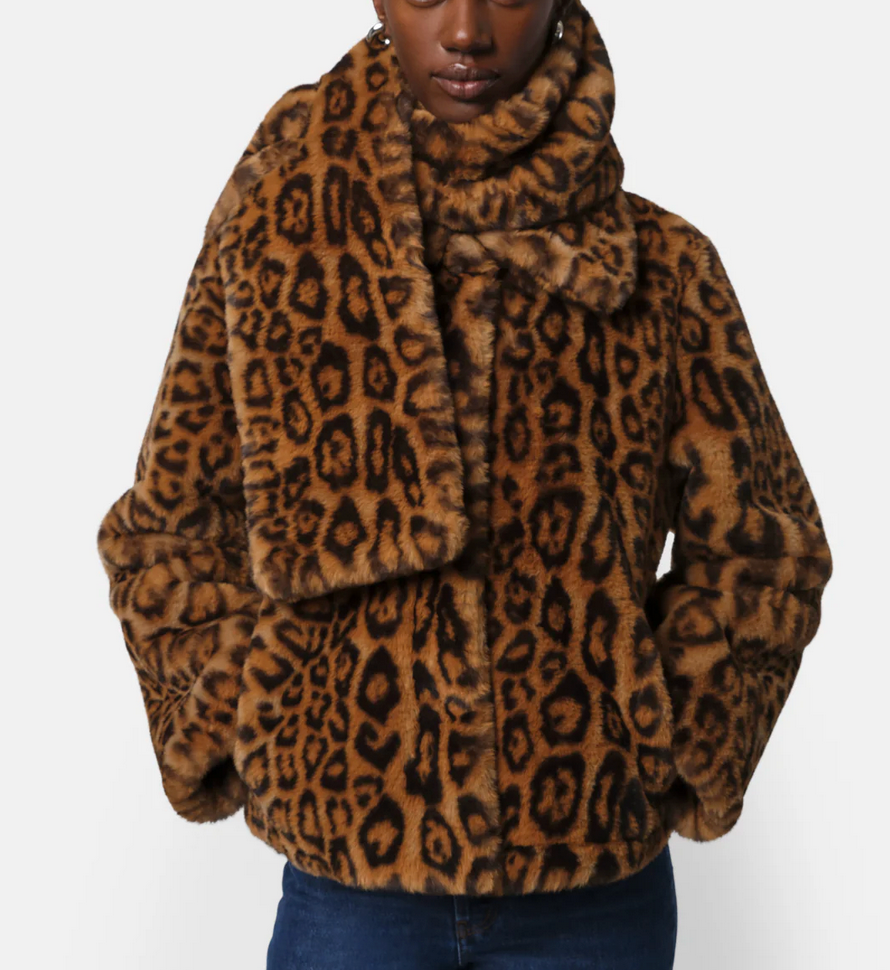 Kai Scarf in Leopard-Scarves and Wraps-Apparis-Leopard-OS-Mercantile Portland