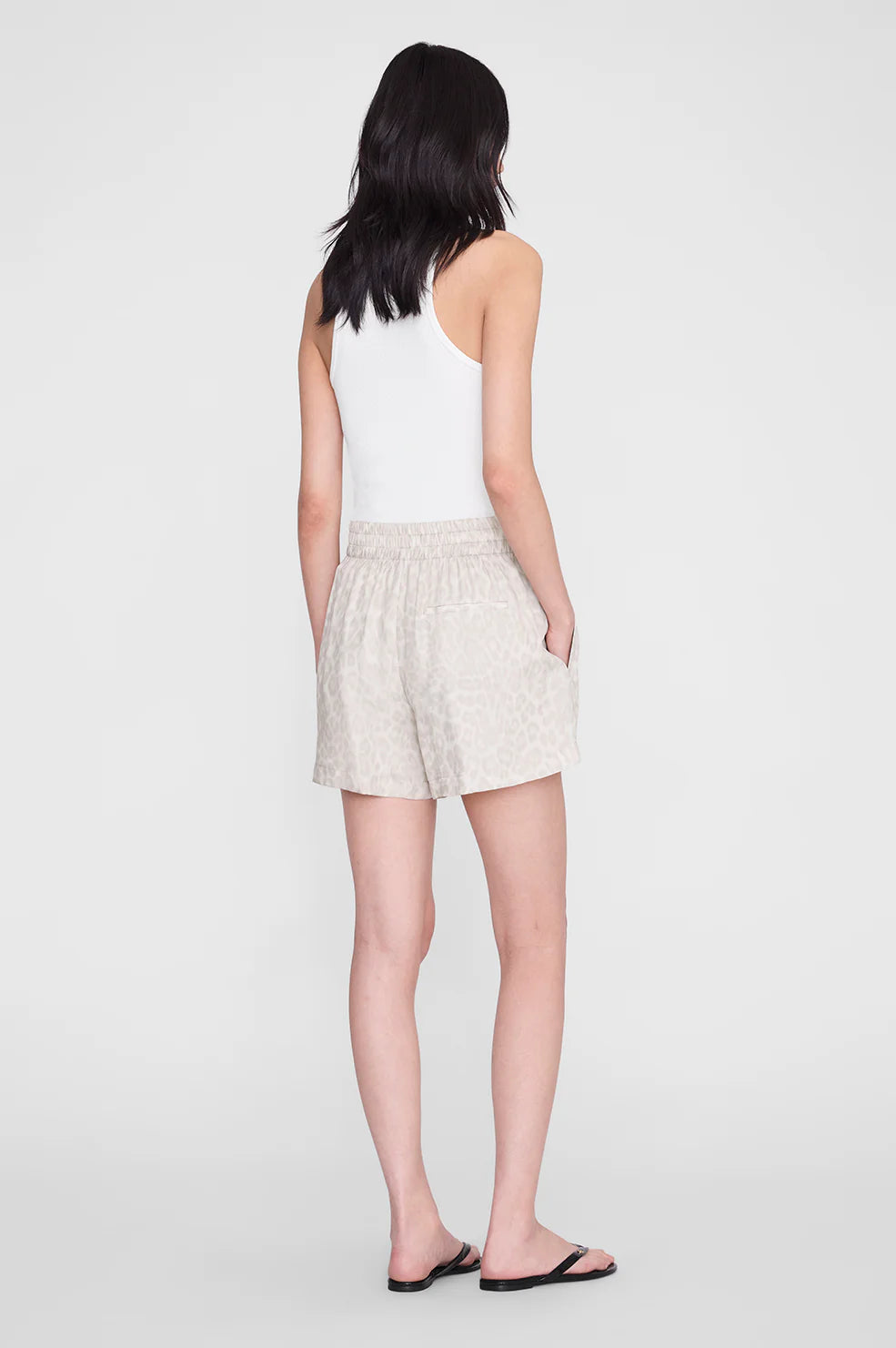 Kam Leopard Short-Staging-Anine Bing-White Washed Leopard-XS-Mercantile Portland