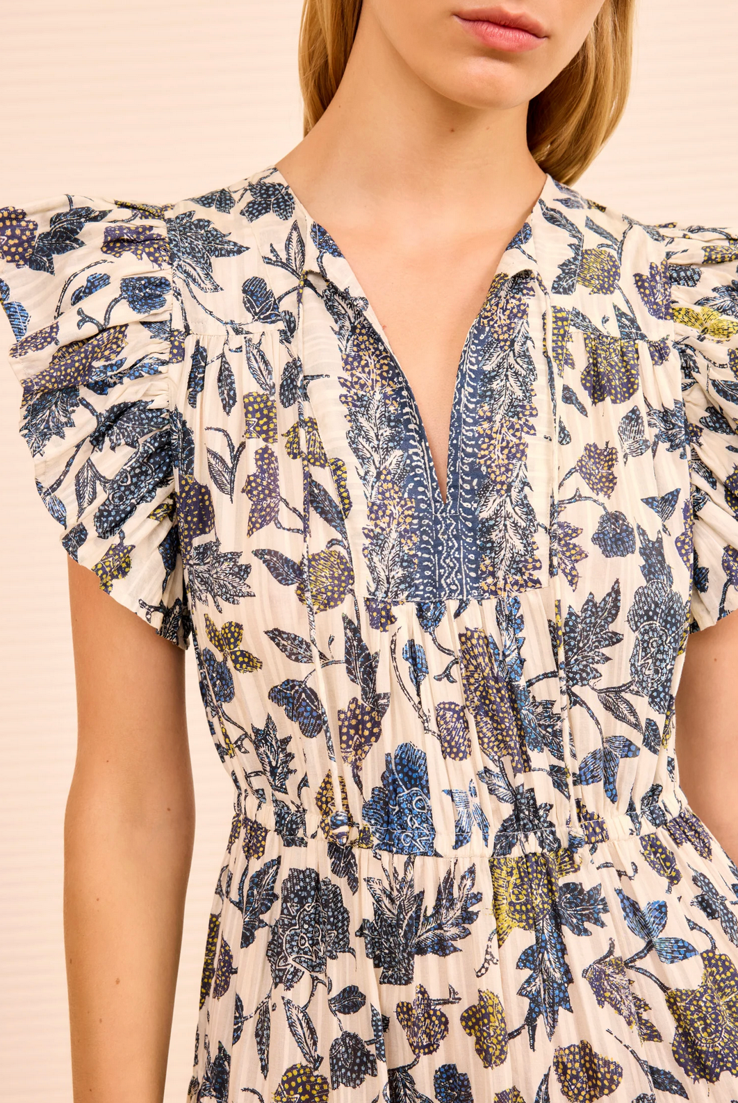 Kari Dress in Porcelain-Dresses-Ulla Johnson-Porcelain-2-Mercantile Portland