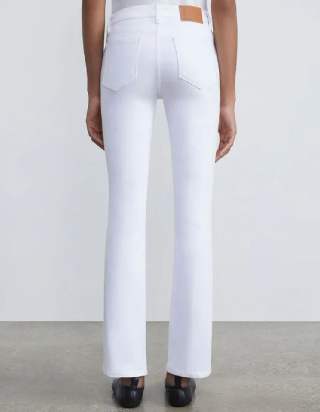 Kick Flare Mercer Jean-Denim-Lafayette 148-Washed Plaster-25-Mercantile Portland