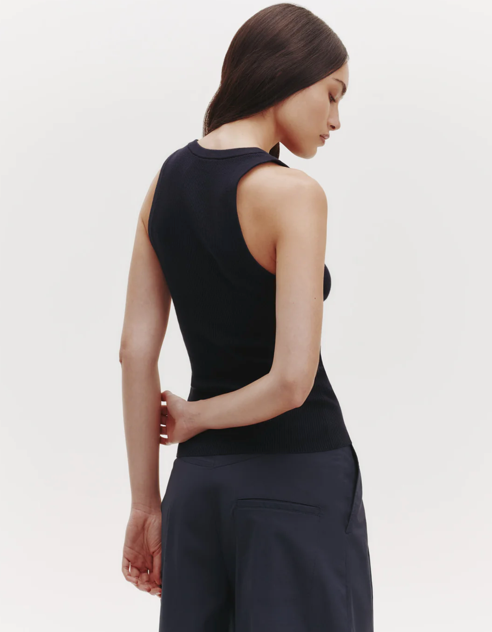 Knit Tank-Tops-TWP-Midnight-XS-Mercantile Portland