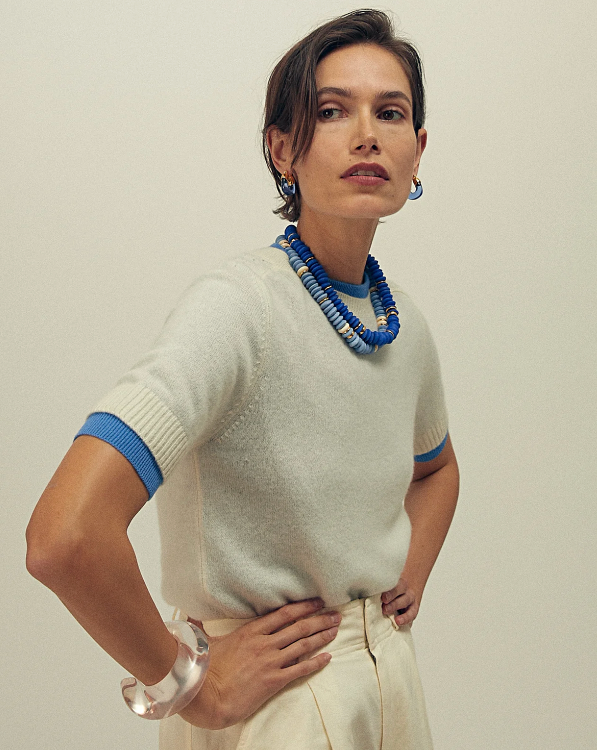 Laguna Necklace in Dark Electric Blue-Jewelry-Lizzie Fortunato-Deep Electric Blue-OS-Mercantile Portland