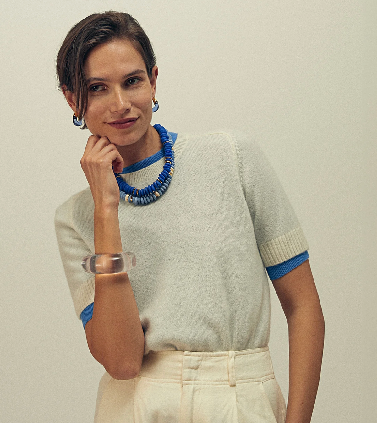 Laguna Necklace in Dark Electric Blue-Jewelry-Lizzie Fortunato-Deep Electric Blue-OS-Mercantile Portland