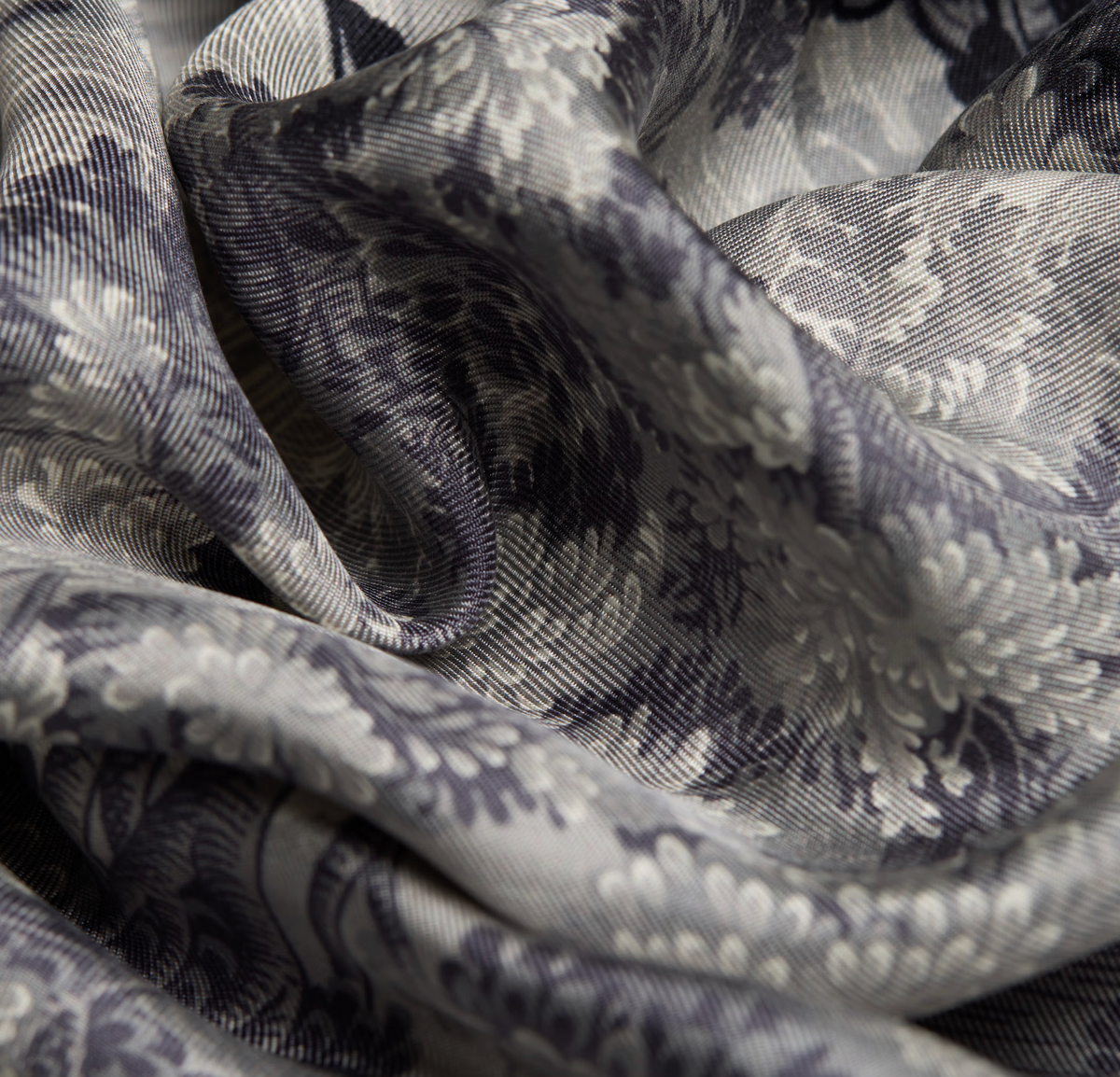 Lake Como Silk Scarf-Scarves and Wraps-Inoui Editions-Grey-OS-Mercantile Portland
