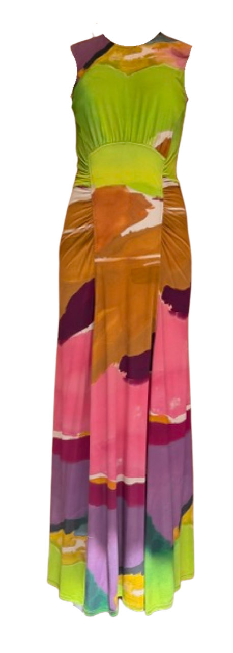 Lana Ruched Jersey Dress-Dresses-Ulla Johnson-S-Multi-Mercantile Portland